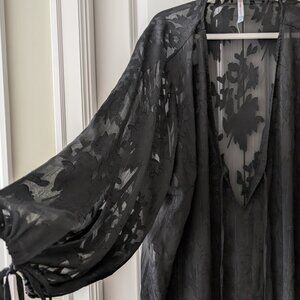 Roxy Earle x Joe Fresh black coverup sheer